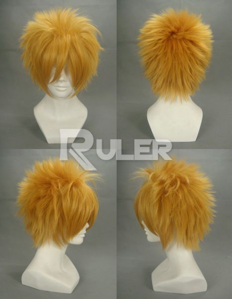 Ruler golden short wig 32cm